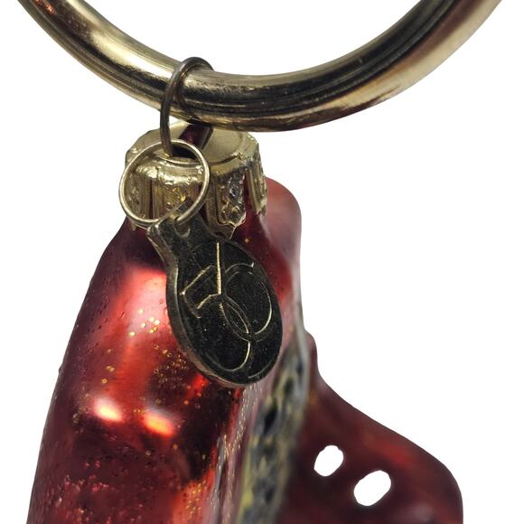 2 VTG Department 56 Mini Handblown and Painted Chair Ornaments Christmas Holiday - Picture 9 of 9